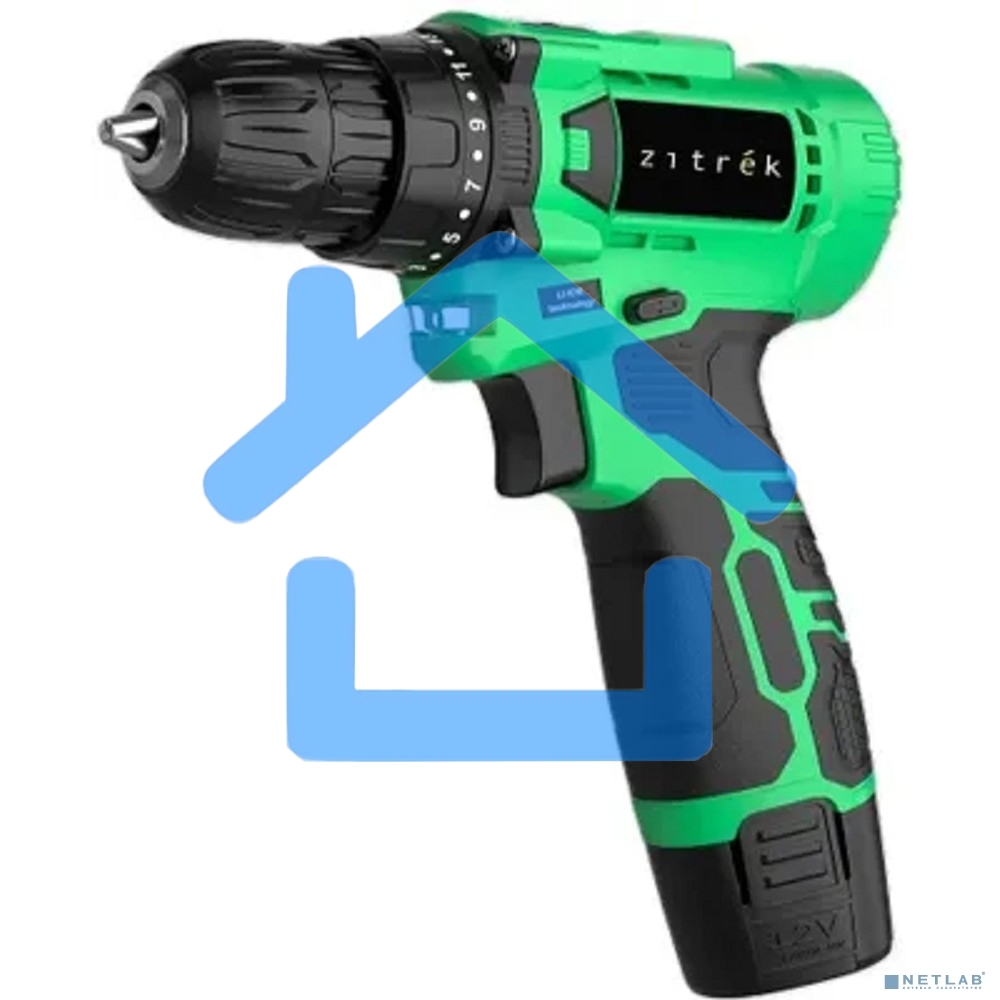 Дрель-шуруповерт Zitrek Green Li Plus 083-1021, Аккумуляторная, 12В