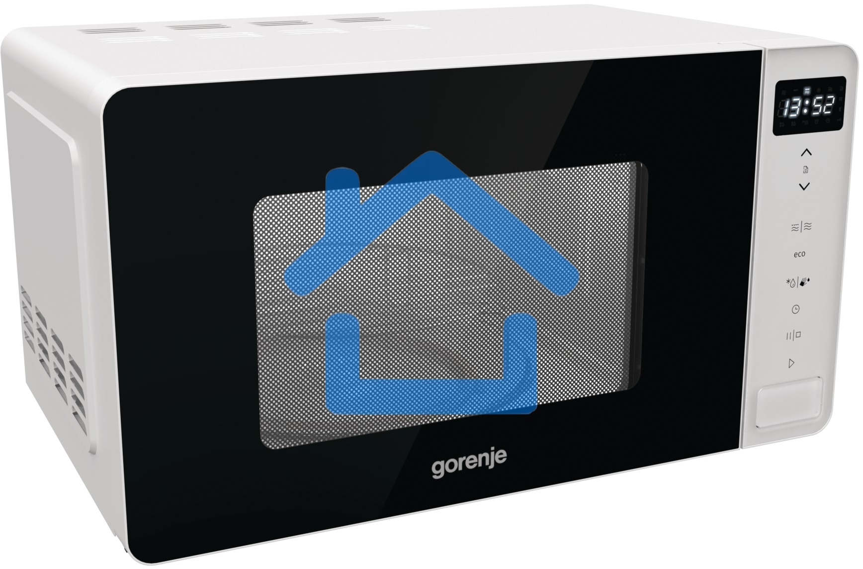 Микроволновая печь Gorenje MO20S4W белый, 20 л, 800 Вт, переключатели - сенсор