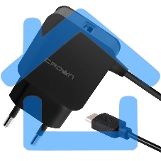 Сетевое универсальное зарядное устройство Crown CMWC-3001 черный