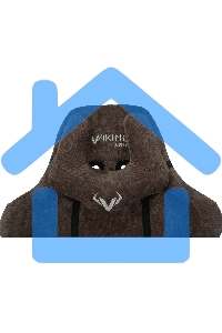 Кресло игровое Бюрократ VIKING KNIGHT LT10 FABRIC коричневый крестовина металл/пластик