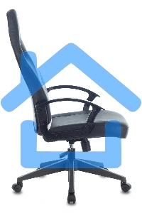 Кресло игровое Zombie DRIVER черный/белый, искусственная кожа, с подголов. крестовина пластик