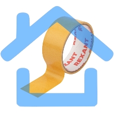 Двухсторонний скотч Rexant, полипропиленовая основа, 38 мм, ролик 5 м