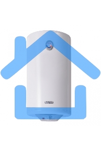 Водонагреватель De Luxe 3W50V1 Объем 50л,мощность 1,5квт,нагрев 2ч, вес 18кг, высота 733,диаметр 360мм.