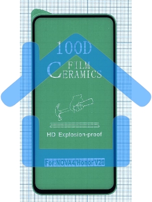 Керамическая пленка (стекло) для Huawei Nova 4/ Honor V20 черный