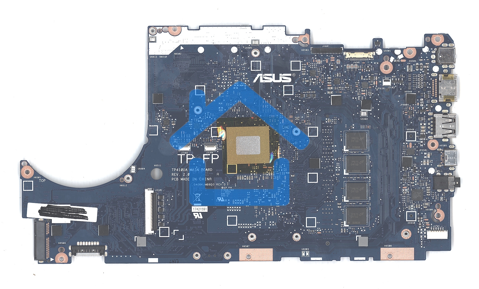 Материнская плата для Asus TP410UR 4G/I5-8250U