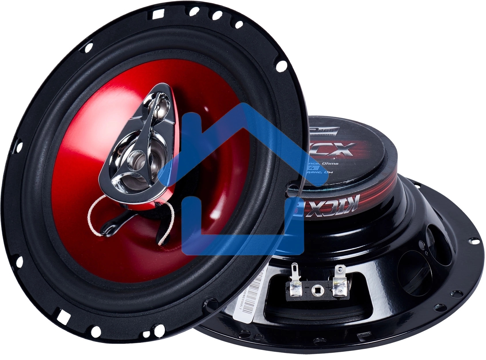 Колонки автомобильные Kicx SP 165, 130Вт, 90дБ, 4Ом, 16.5см, (6 1/2дюйм) (ком.:2кол.)