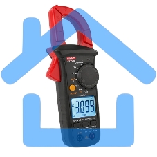 Токоизмерительные клещи UT200B+ переменный ток (600А); Напряжение постоянного/переменного тока (600 В), сопротивление (3 МОм); Емкость