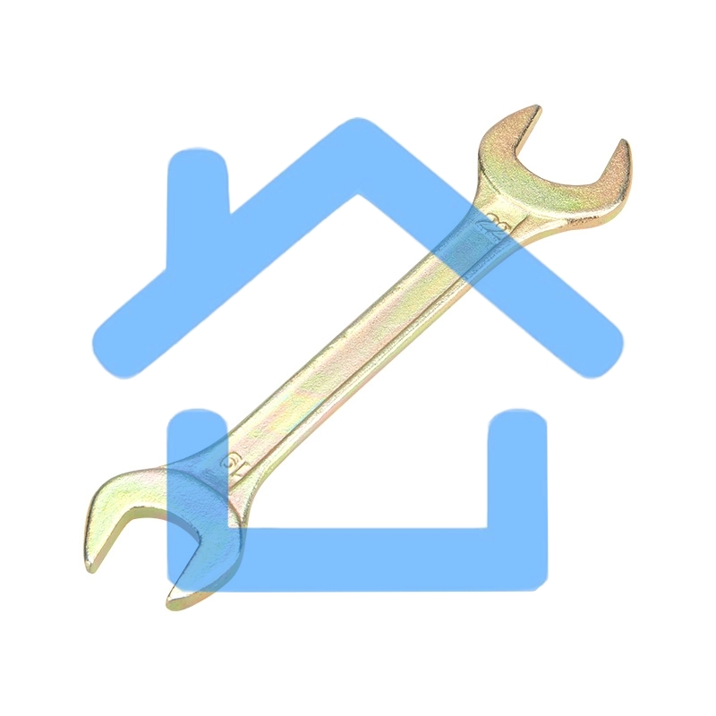 Ключ гаечный рожковый Rexant 19х22 мм, желтый цинк