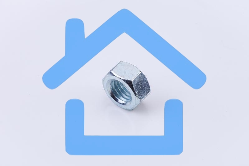 Гайка шестигранная М10 цинк. DIN 934 (уп.90шт) класс прочности 5.8. пакет СТРОЙМЕТИЗ UTORM3030068