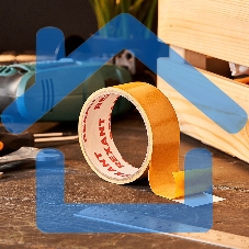 Двухсторонний скотч Rexant, полипропиленовая основа, 38 мм, ролик 5 м