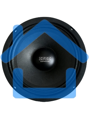 Колонки автомобильные Edge EDPRO6B-E6 300Вт 16см (6.5дюйм) (ком.:2кол.) среднечастотные однополосные