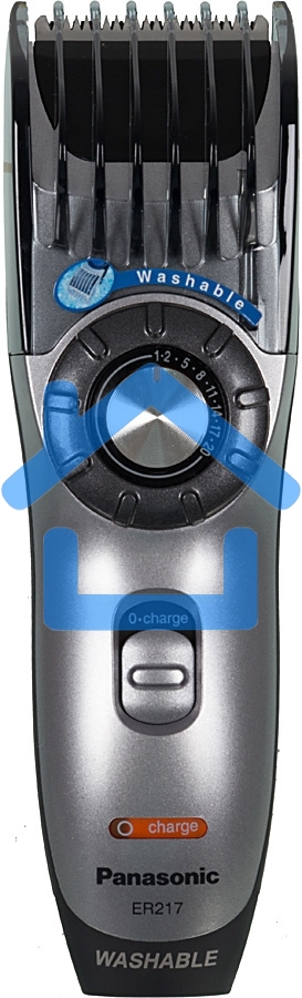 Машинка для стрижки Panasonic ER217S520 серебристый (насадок в компл:1шт)