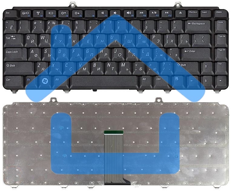 Клавиатура для ноутбука Dell Inspiron 1420 1520 1521 1525 1526 1540 Vostro 1400 1500 черная
