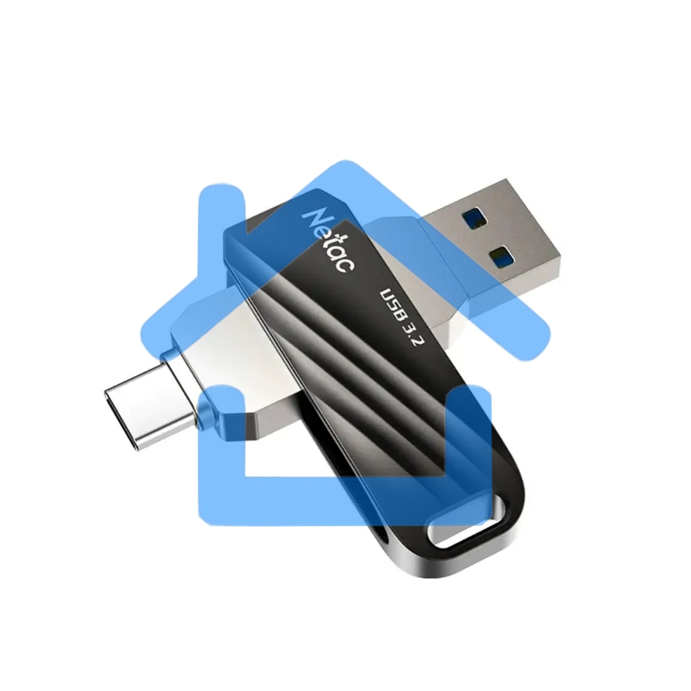 Флешка USB R/W Netac US11 128Gb USB3.0+TypeC Dual Flash Drive