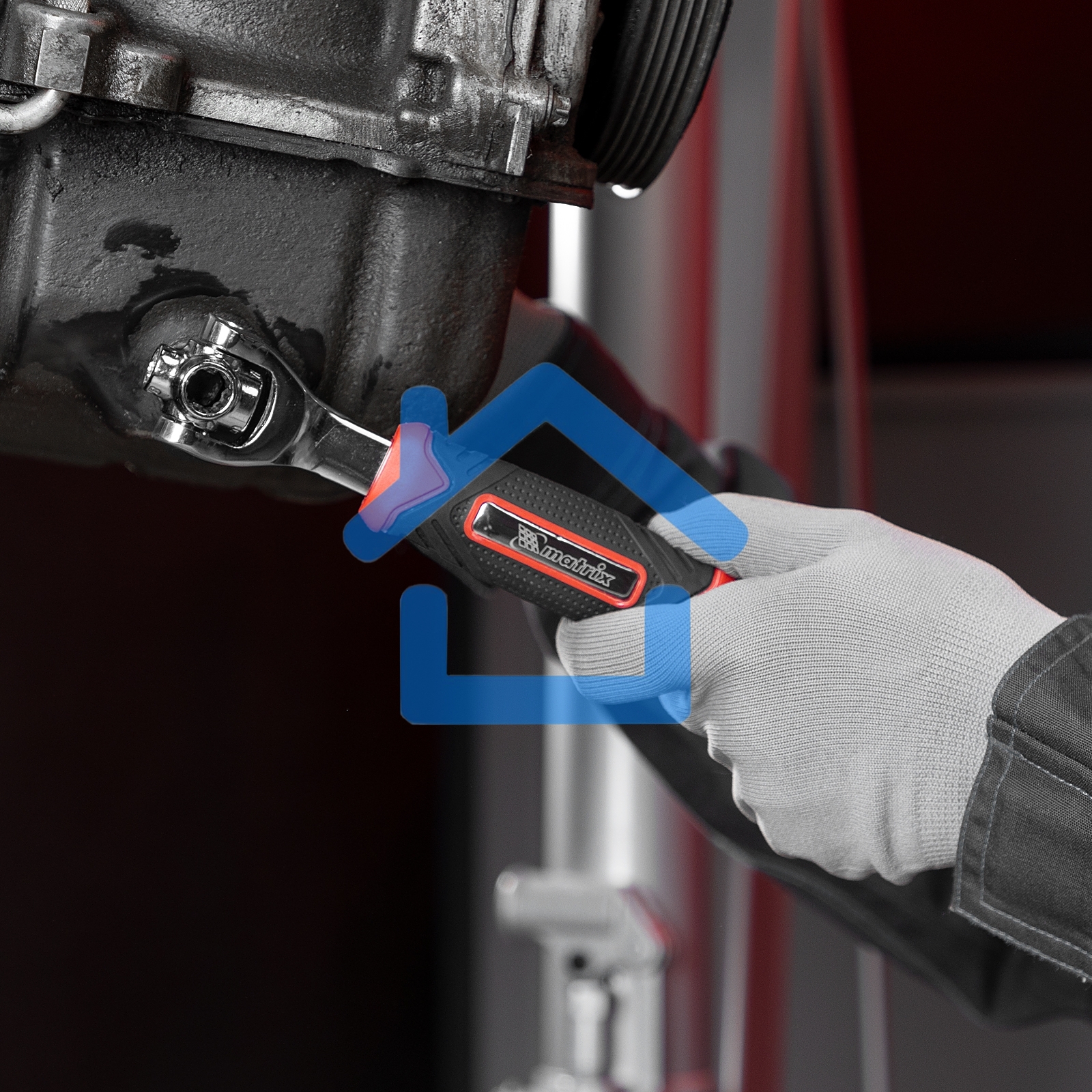 Ключ универсальный Matrix 48 в 1, СrV, 8-19мм, Spline 14999