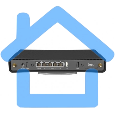 Беспроводной маршрутизатор MikroTik hAP ac3 with 4-core 716 MHz CPU, 256MB RAM, 5 x Gigabit LAN (PoE-out on port#5)