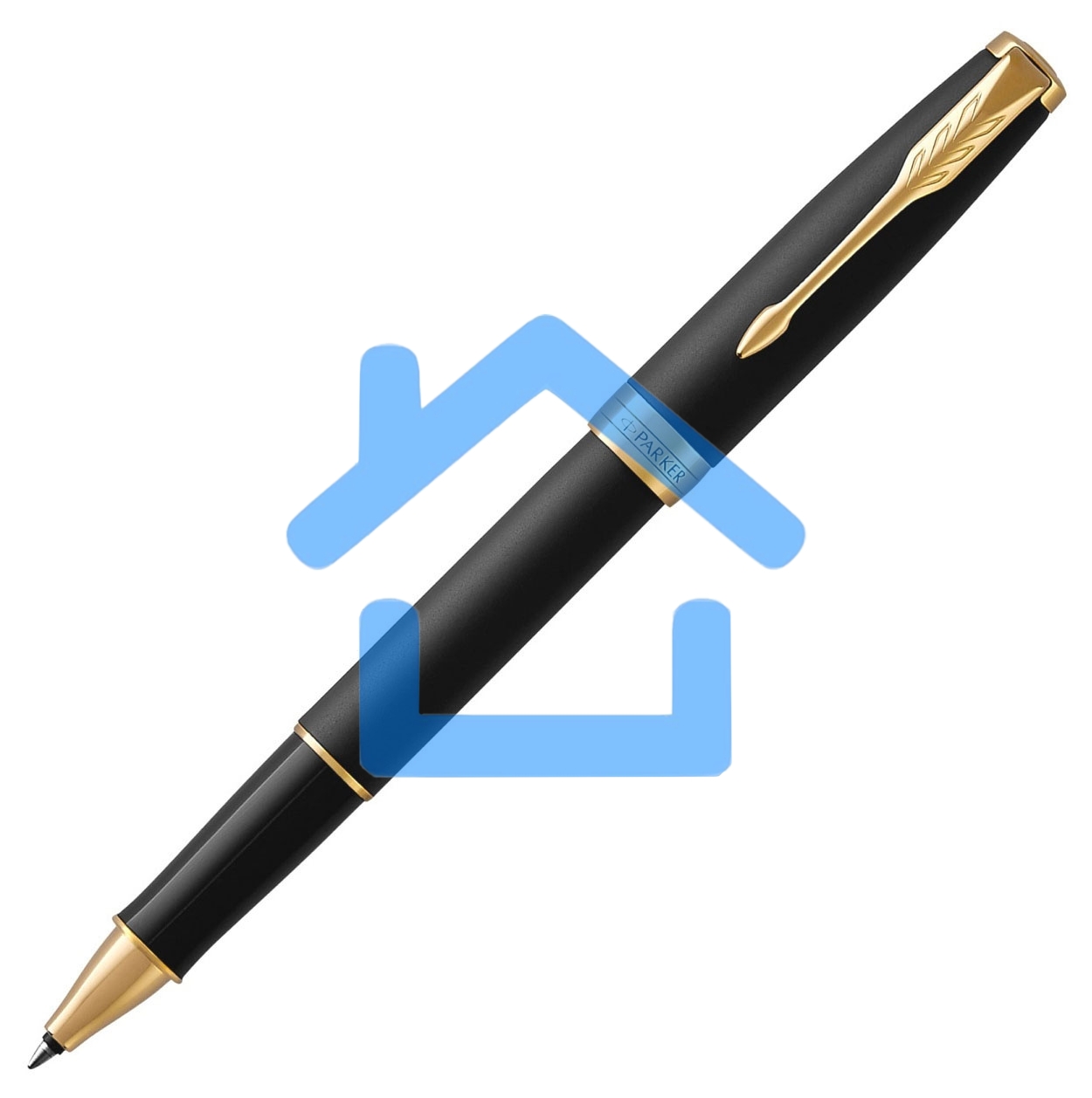 Ручка роллер Parker Sonnet Core T528 (CW1931518) Matte Black GT F черный подар.кор.