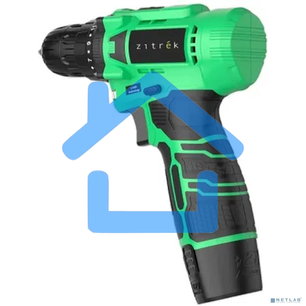 Дрель-шуруповерт Zitrek Green Li Plus 083-1021, Аккумуляторная, 12В