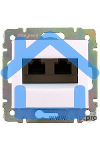 Компьютерная двойная розетка Legrand Valena 774231, белая RJ45 5 кат UTP