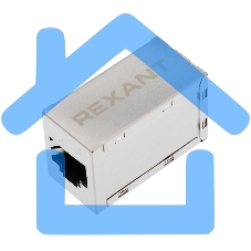 Проходной адаптер, RJ-45(8P-8C), FTP экранированный, кат.6, (гнездо-гнездо), Rexant