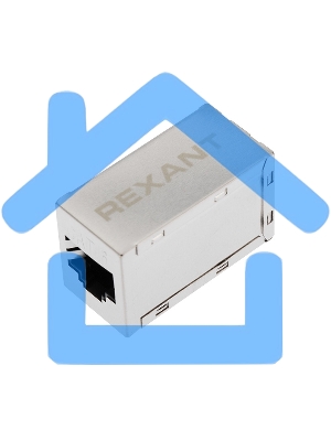 Проходной адаптер, RJ-45(8P-8C), FTP экранированный, кат.6, (гнездо-гнездо), Rexant