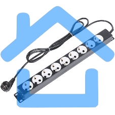 Блок силовых розеток 19