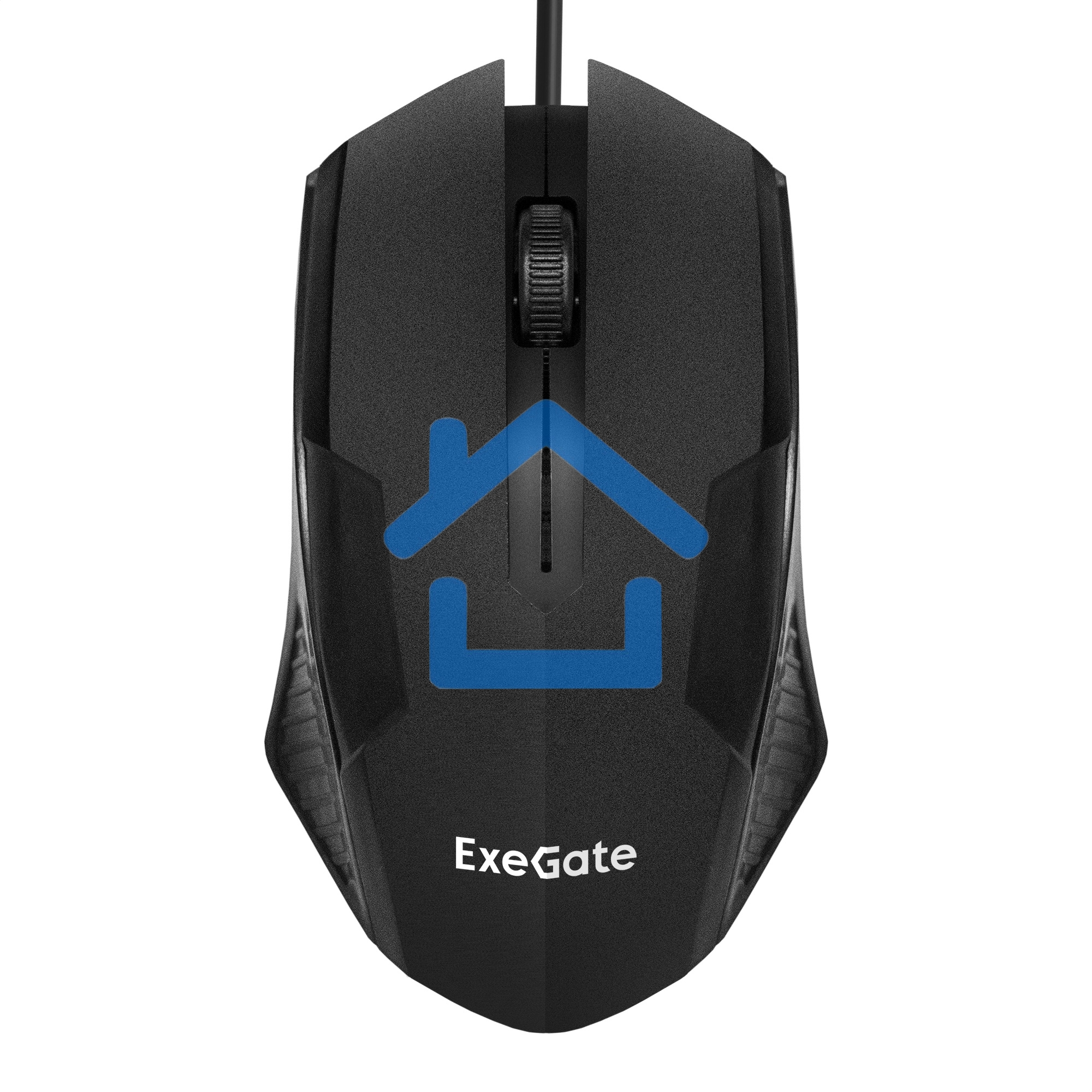 Мышь проводная ExeGate SH-9025L OEM черный, 1000 dpi, USB, кнопки - 3