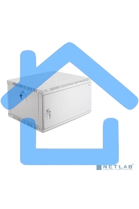 Шкаф телеком. настенный разборный 6U (600х350) дверь металл (ШРН-Э-6.350.1) (1 коробка)