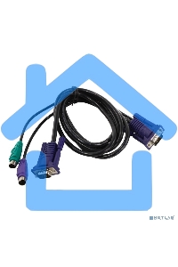 Переключатель D-Link DKVM-CB Кабель KVM длиной 1,8 м с разъемами PS2