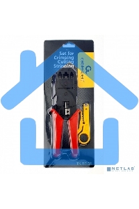 Набор инструментов Cablexpert TK-TP-01, для обжима, обрезки, зачистки и заделки витой пары