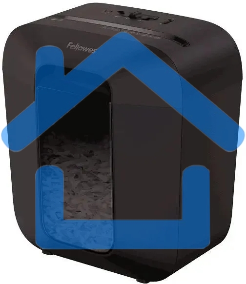 Шредер Fellowes PowerShred LX25 черный (секр.P-4)/перекрестный/6лист./11.5лтр./скрепки/скобы/пл.карты