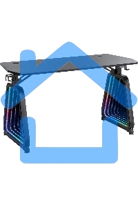 Стол игровой Cactus CS-GMD-BK-RGB столешница МДФ, черный каркас черный 136x60x75см