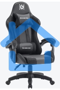 Кресло игровое Defender OKAS BLACK/GREY PU