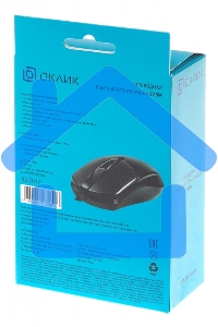 Мышь проводная Oklick 275M черный, 1000 dpi, USB, кнопки - 3