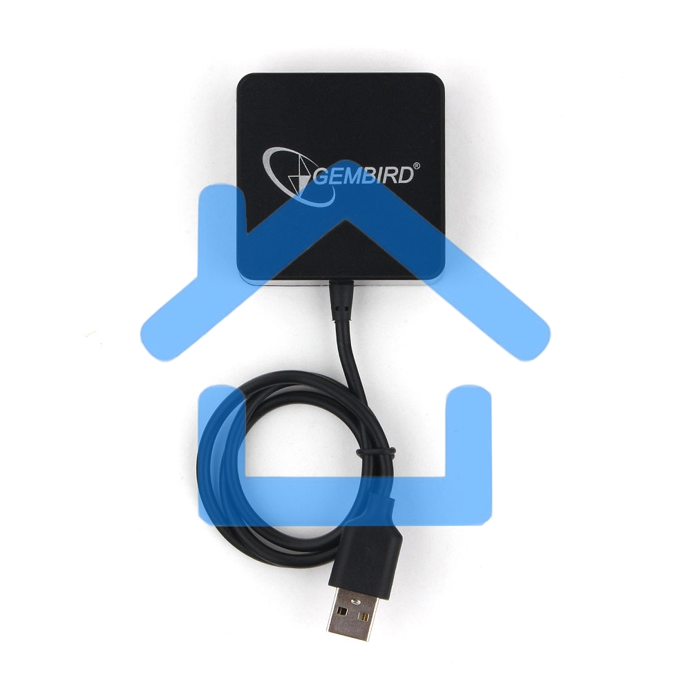 Концентратор USB 2.0 Gembird UHB-242, 4 порта, блистер, черный