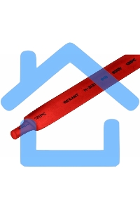 Термоусаживаемая трубка Rexant 10,0/5,0 мм, красная, упаковка 50 шт. по 1 м