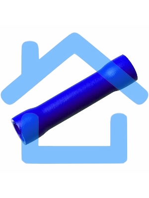 Соединительная гильза изолированная L-26 мм 1.5-2.5 мм² (ГСИ 2.5/ГСИ 1,5-2,5) синяя Rexant