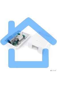 Розетка компьютерная Hyperline SB1-1-8P8C-C6-SH-WH RJ-45(8P8C), категория 6, экранированная, одинарная, внешняя, Dual IDC