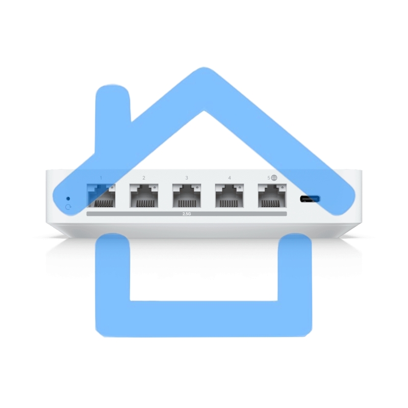 Ubiquiti UniFi Gateway Max Маршрутизатор 4 ядра (1,5 ГГц), 4х 2.5G LAN, 1х 2.5G WAN
