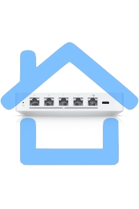 Ubiquiti UniFi Gateway Max Маршрутизатор 4 ядра (1,5 ГГц), 4х 2.5G LAN, 1х 2.5G WAN