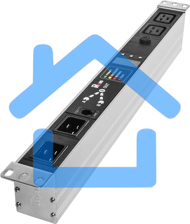 Блок розеток АВР Rem R-16-2C19-T-440-2XC20 1U 19