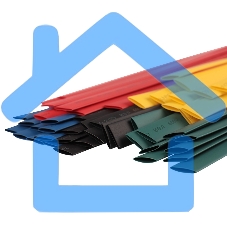 Термоусаживаемые трубки Rexant 8,0/4,0 мм, набор пять цветов, упаковка 50 шт. по 1 м