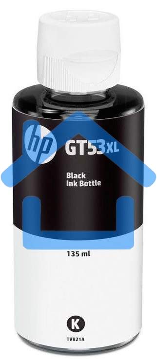 Емкость с чернилами HP GT53XL для GT 5810/5820/Ink Tank 115/315/319/419/415/Smart Tank 515/615, черный (135 ml), 6000 стр.