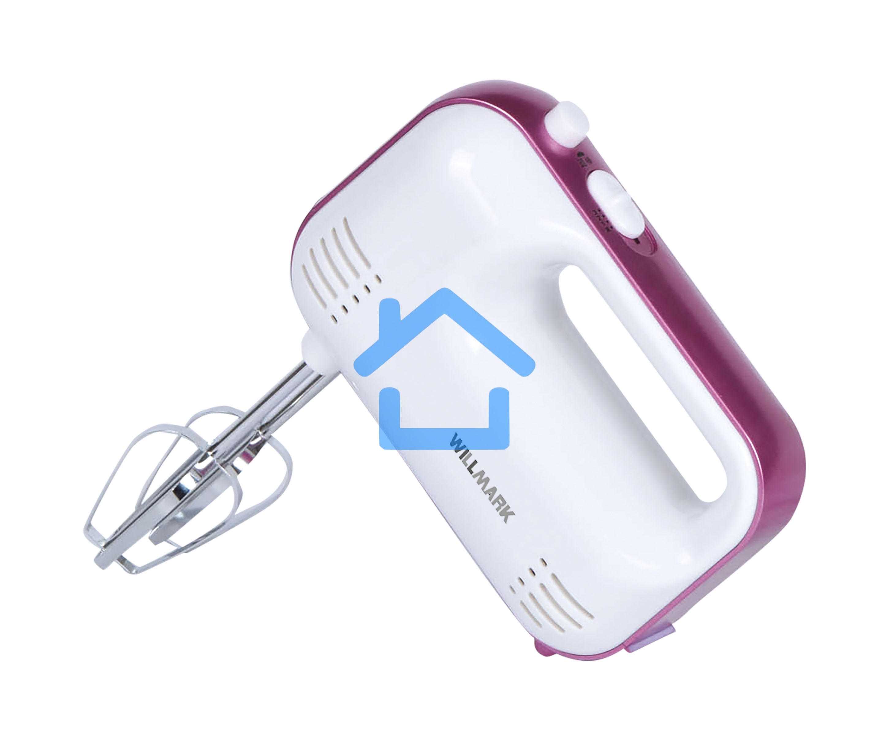 Миксер Willmark WHM-7035 (500Вт, 3 скоростей, 2 вида насадок, фиолетовый)