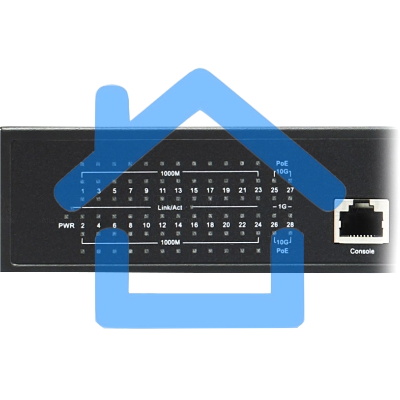 Гигабитный L3 PoE коммутатор на 28 портов, 24 *10/100/1000 Base-T PoE, 4*10G SFP+ Uplink, PoE на порт до 30W, суммарно до 400W OSNOVO