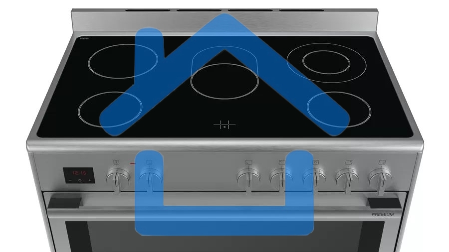Электрическая плита с духовкой Bosch HCB738357M Отдельностоящая Series 8