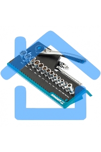 Набор торцевых головок GROSS, трещотка 120 зубьев, 36 предметов 14142