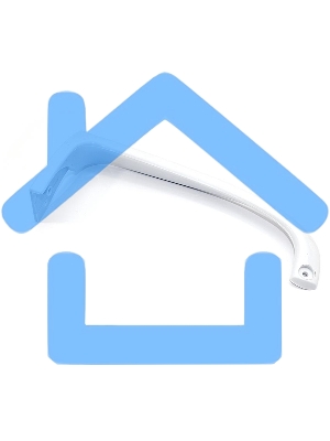 Ручка двери для холодильника Indesit, Ariston, Stinol нижняя 857155