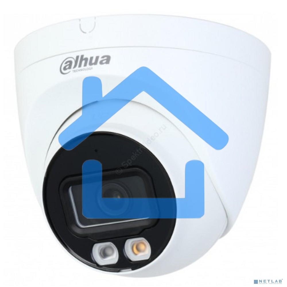 Видеокамера уличная купольная Dahua DH-IPC-HDW2249TP-S-IL-0280B 2Мп 1/2.7” CMOS объектив 2.8мм