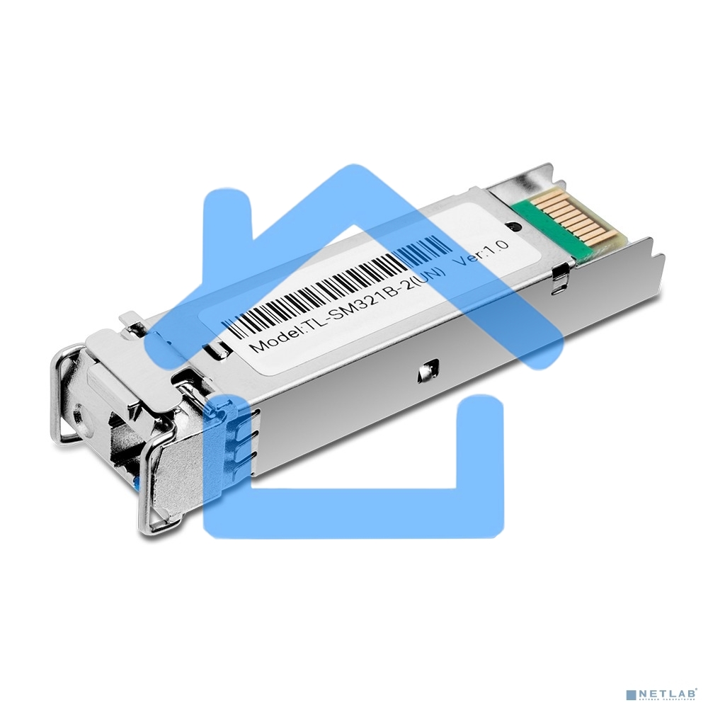Модуль TP-Link SFP 1000Base-BX WDM Bi-Directional SFP module, TX: 1310 nm and RX: 1550 nm, 1 LC Simplex port, up to 2 km transmission distance in 9/125 μm SMF (Single-Mode Fiber), Supports Digital Diagnostic Monitoring (DDM).